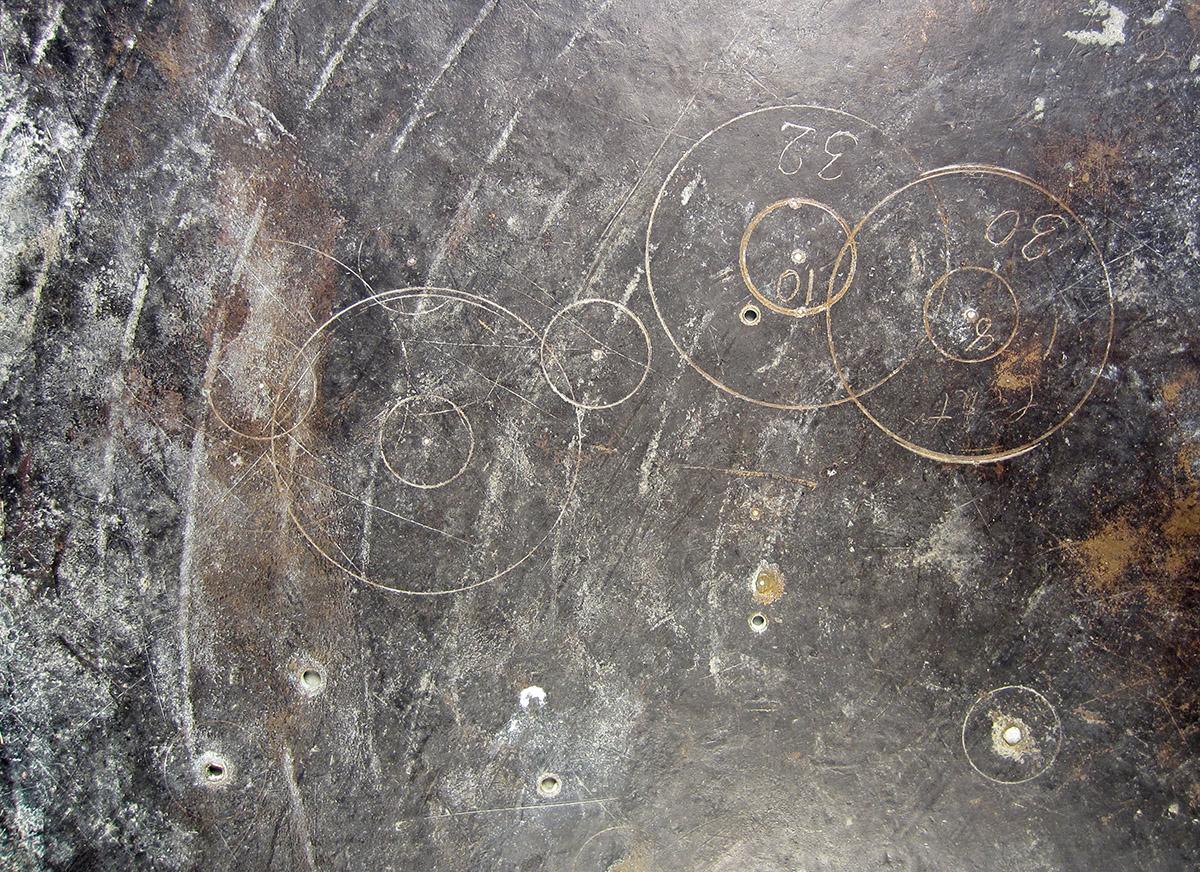1963.0156.030, Plate, marks 2