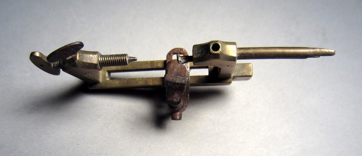 1963.0156.046 Watchmaker's lathe, Top