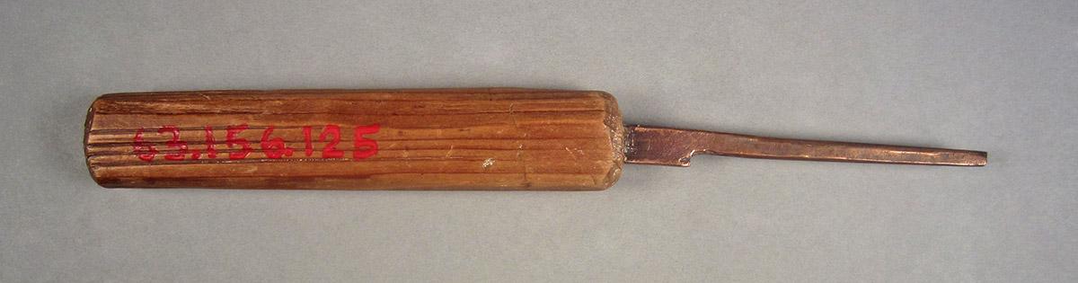 1963.0156.125, Clockmaker's tool, side 1