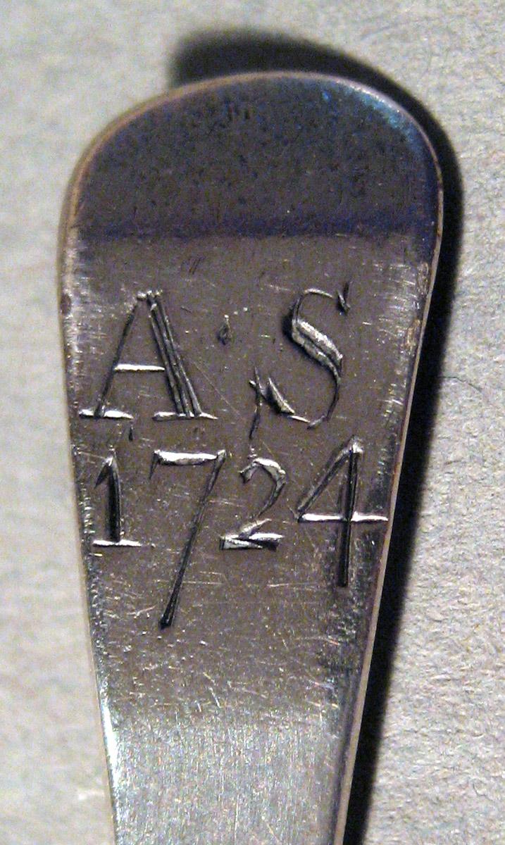 1955.0136.059 Silver Spoon engraving