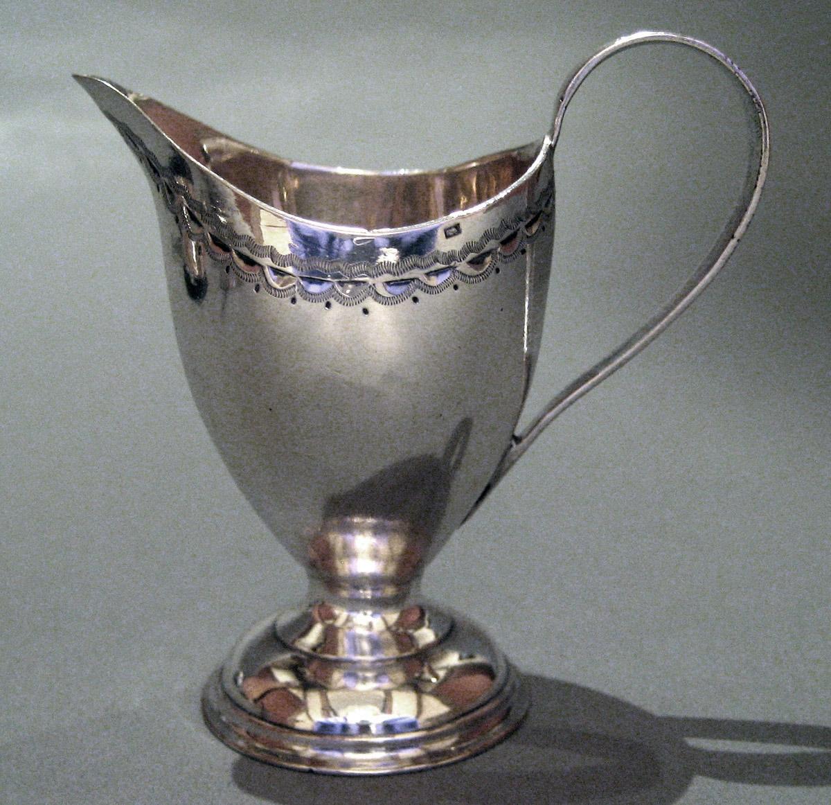 1955.0136.060 Silver Cream Pot