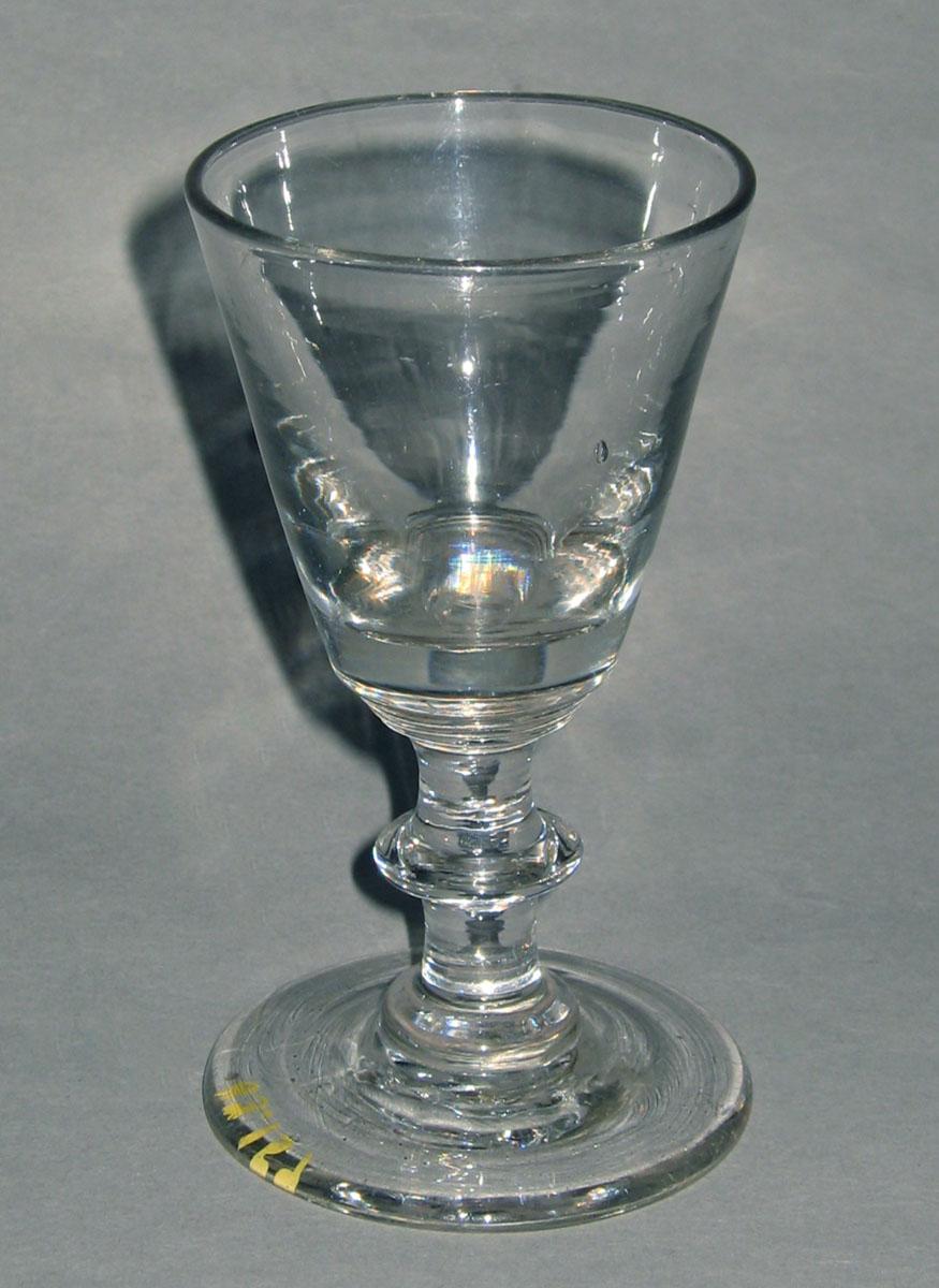 1963.0157 Colorless glass wineglass