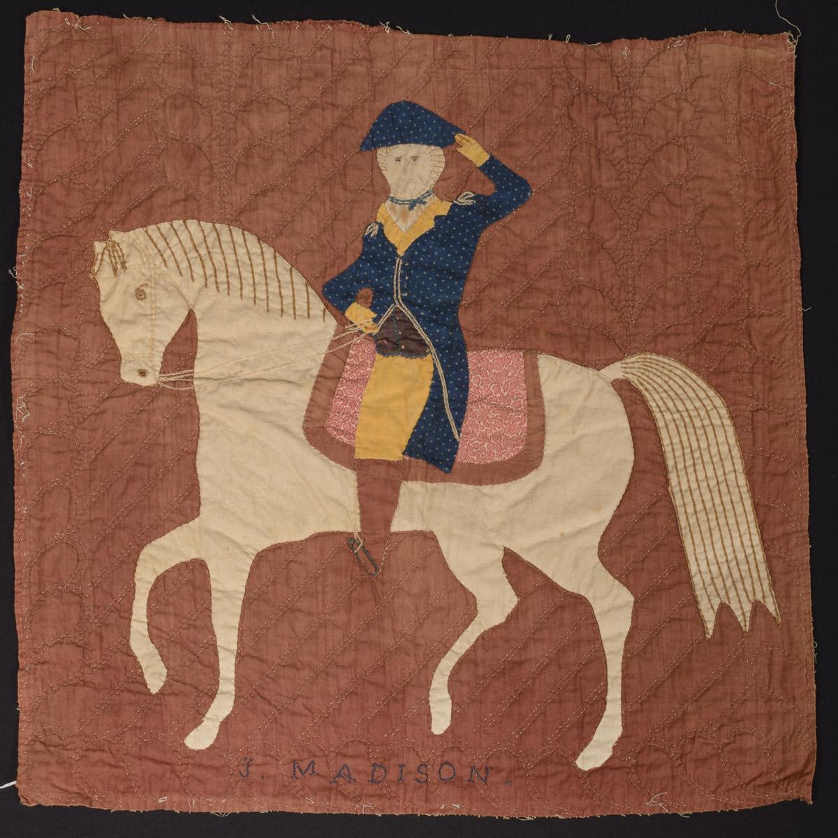1963.0505.004 Quilt fragment, J. Madison