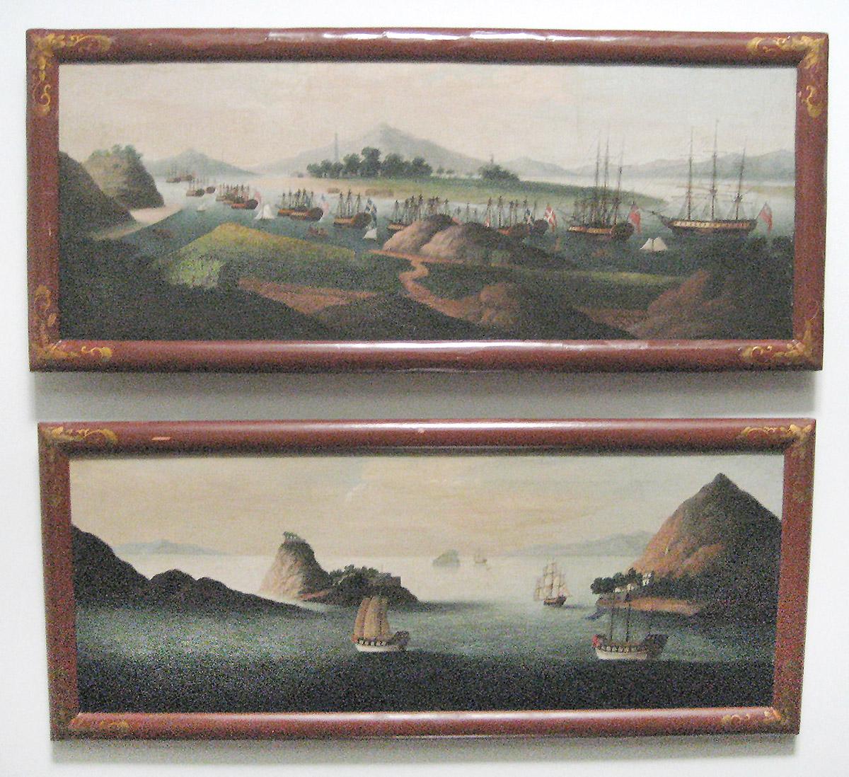 1963.0509 A, 1963.0508 A paintings