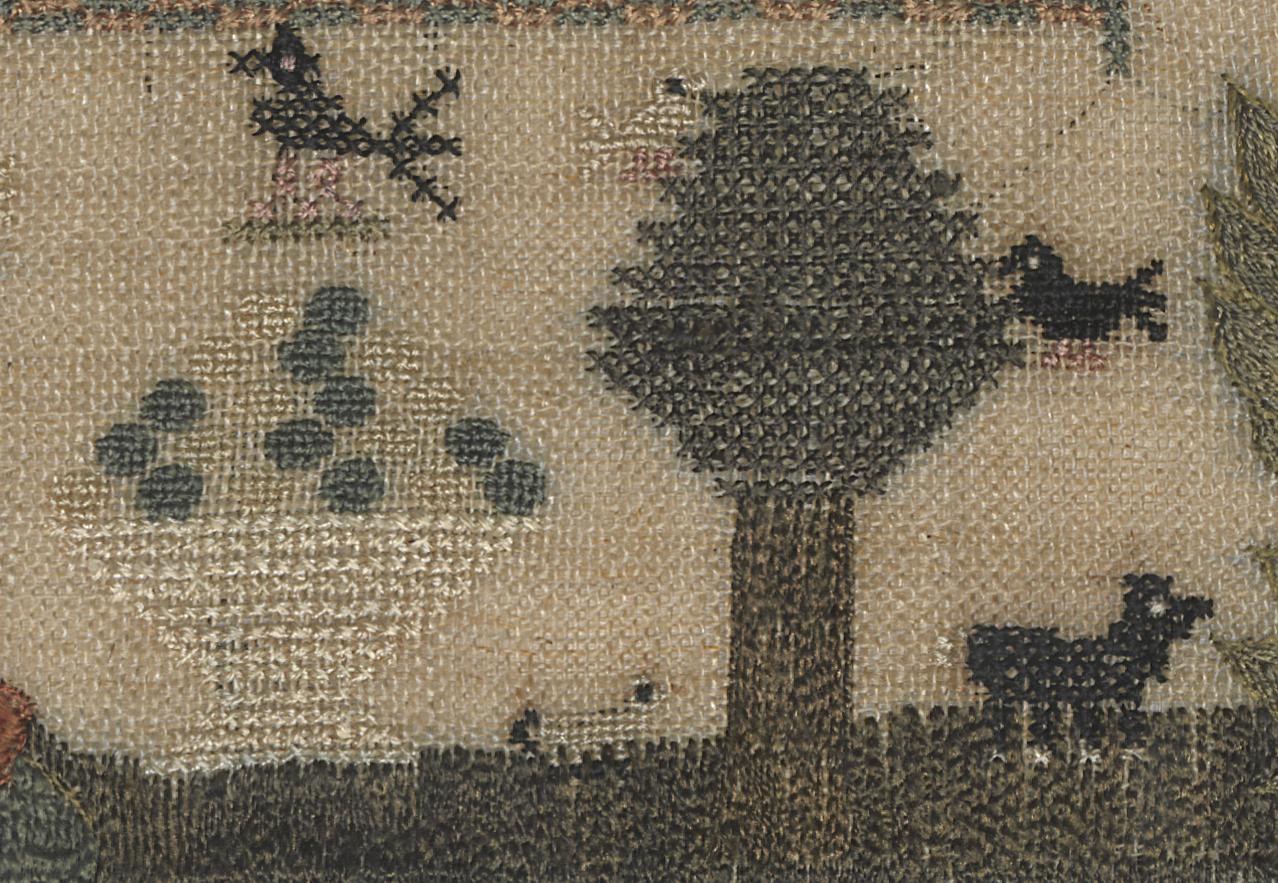 1963.0515 A Sampler, Detail 10