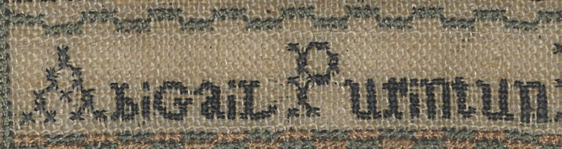 1963.0515 A Sampler, Detail 12