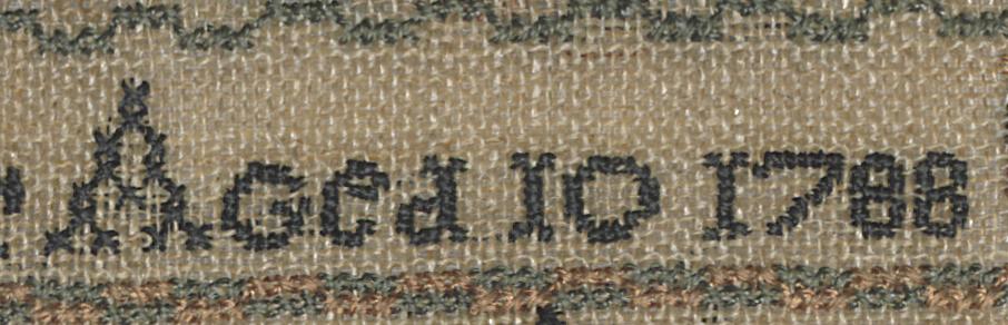 1963.0515 A Sampler, Detail 13