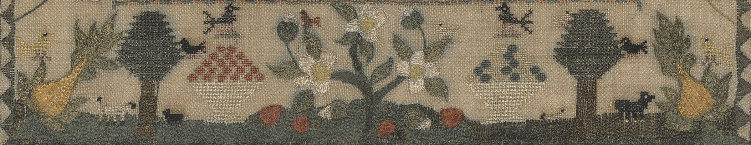 1963.0515 A Sampler, Detail 7