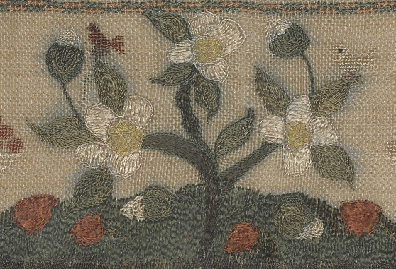 1963.0515 A Sampler, Detail 9