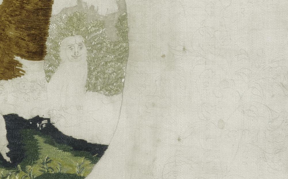 1963.0519 A Needlework Picture, Detail 5