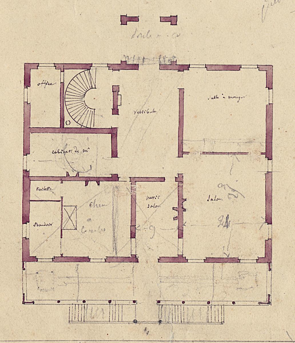 1963.0520 Drawing, Detail 7
