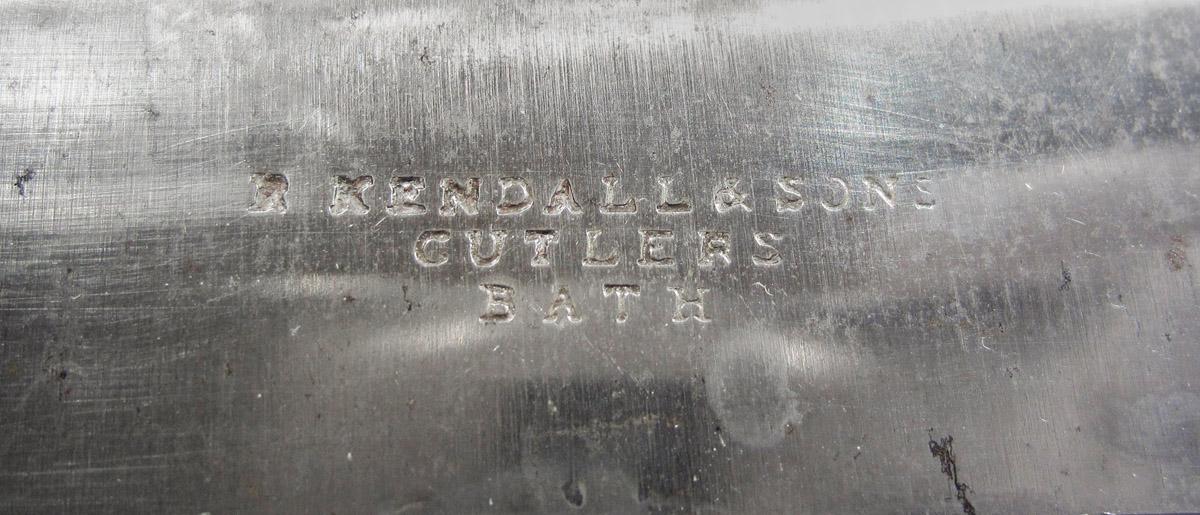 1963.0527.004 Knife, inscription