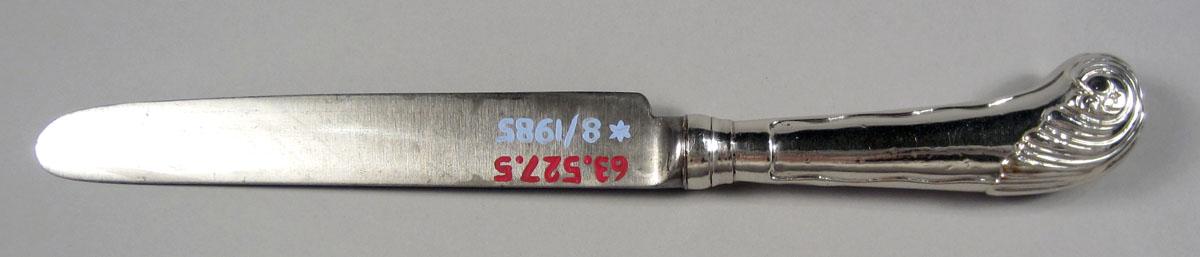 1963.0527.005 Silver Knife underside