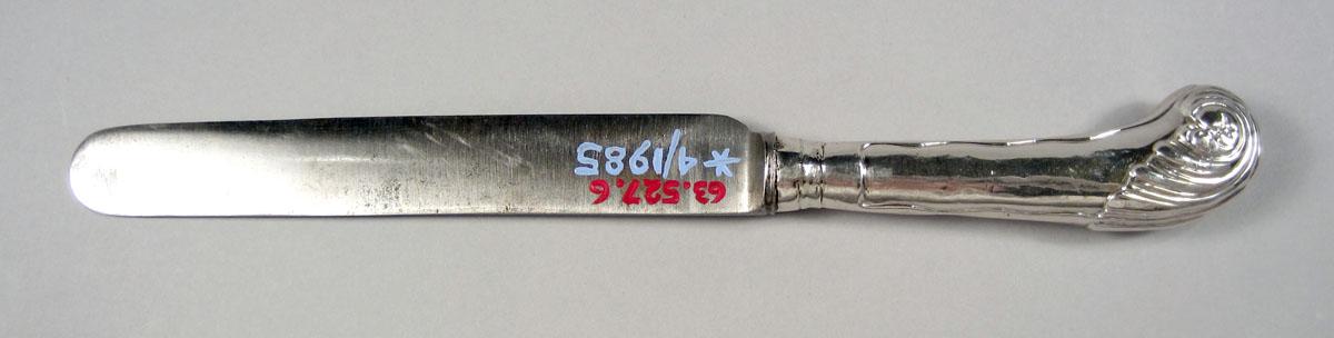 1963.0527.006 Silver Knife underside