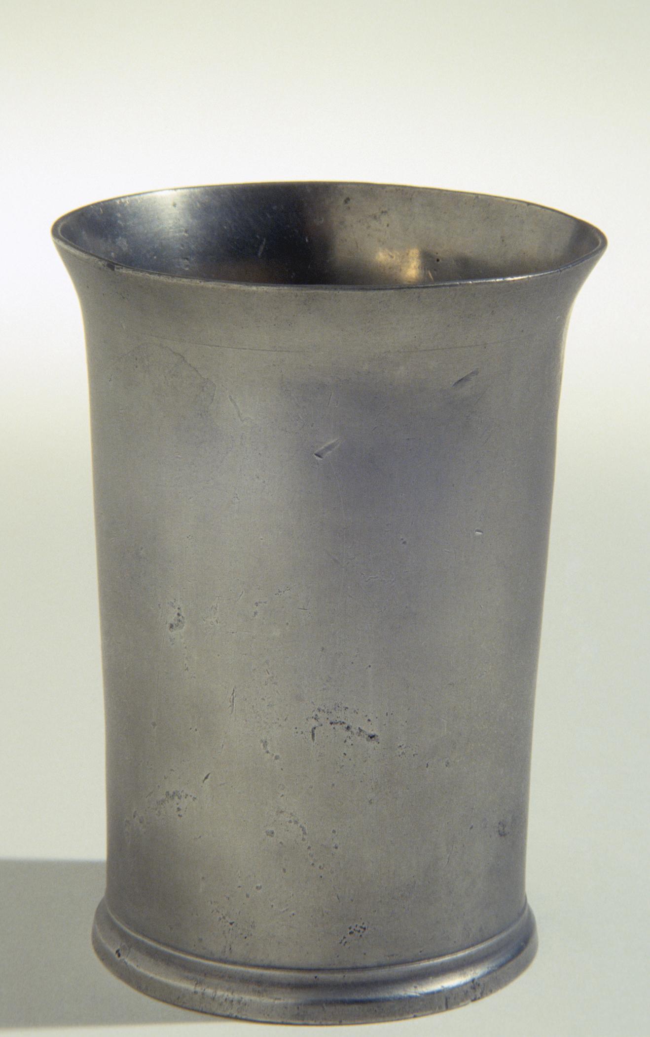 1963.0532 Pewter beaker