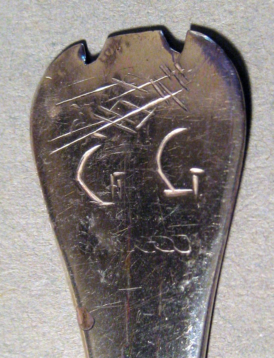 1955.0136.068 Silver Spoon engraving