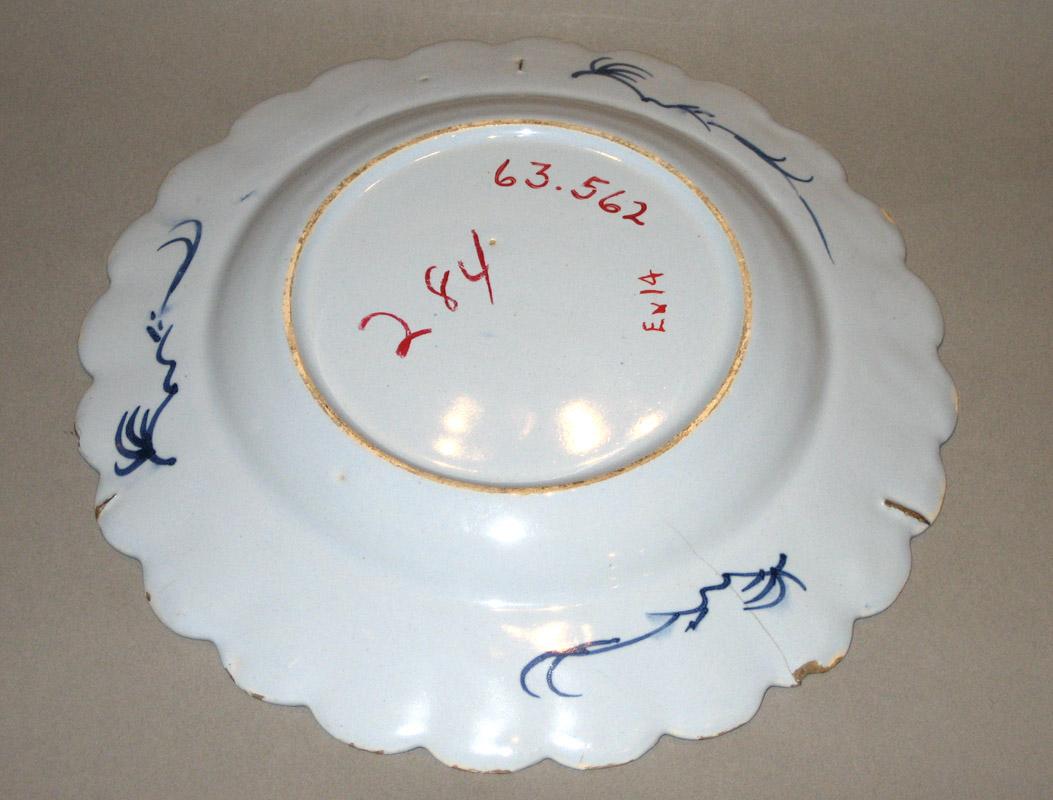 1963.0562 Plate underside