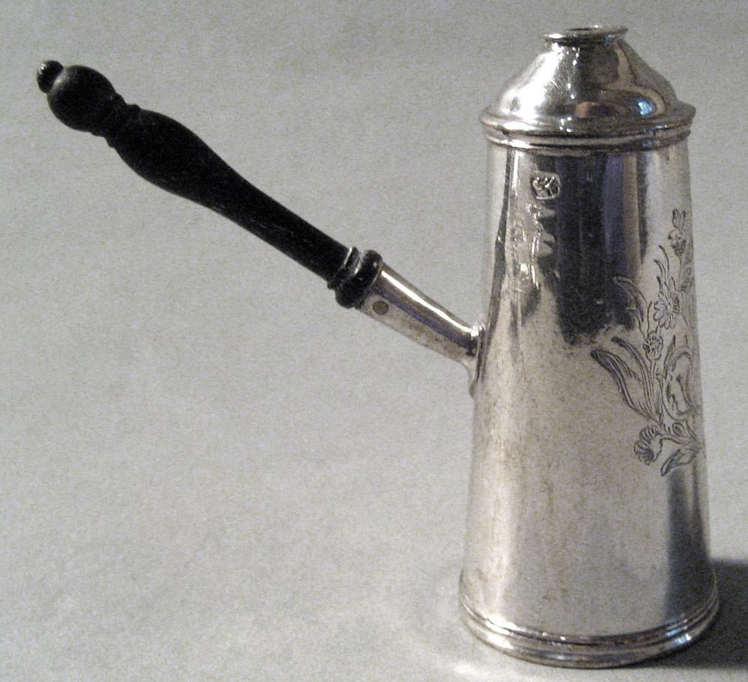 1955.0136.074 A, B Silver Chocolate Pot view 2