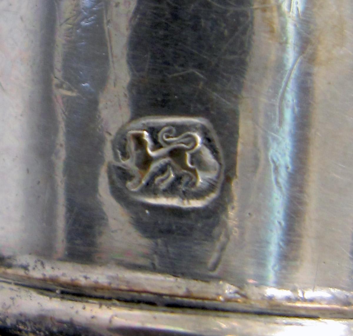 1955.0136.074 A, B Silver Chocolate Pot mark 1