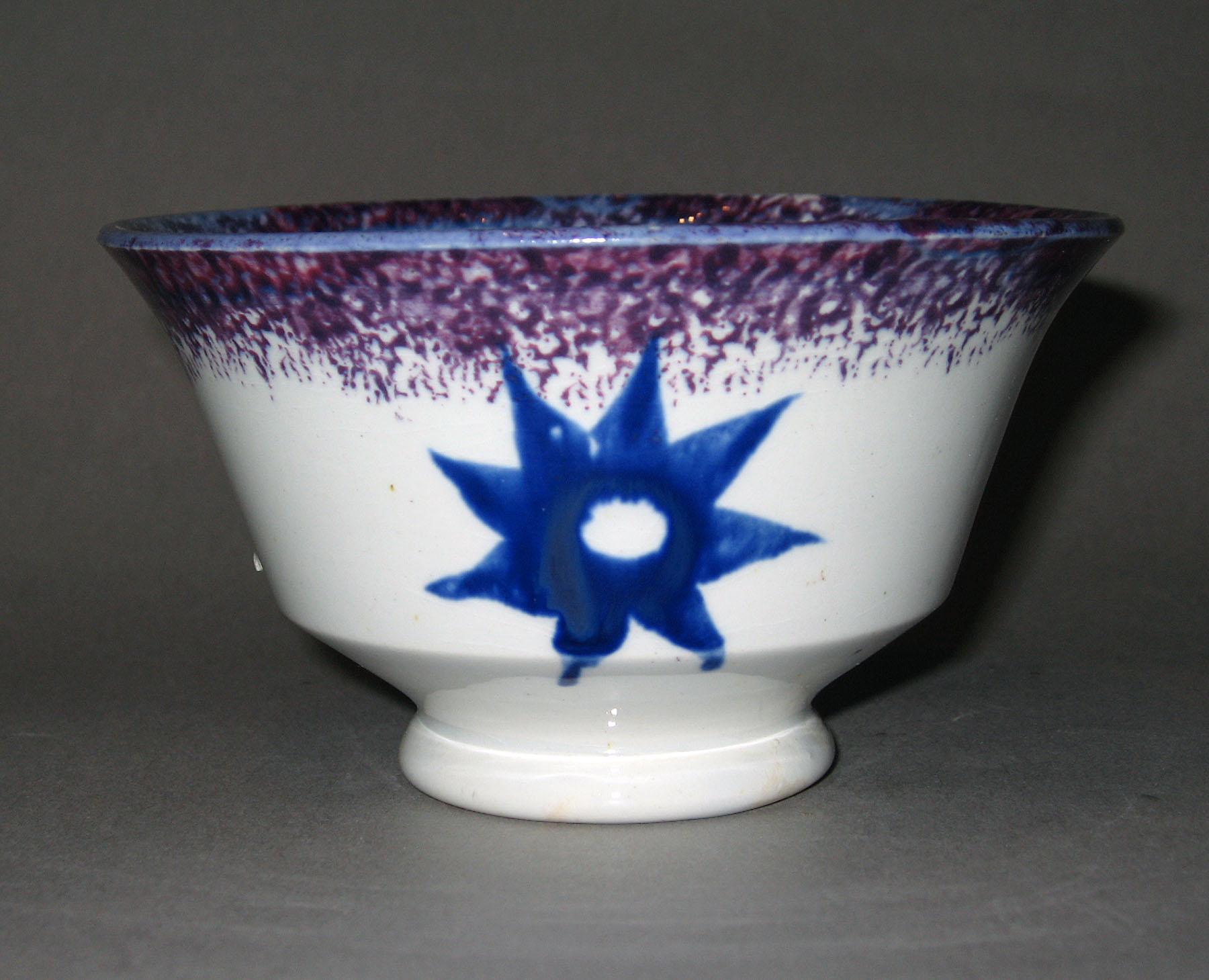 1963.0600.001 A Spatterware tea bowl