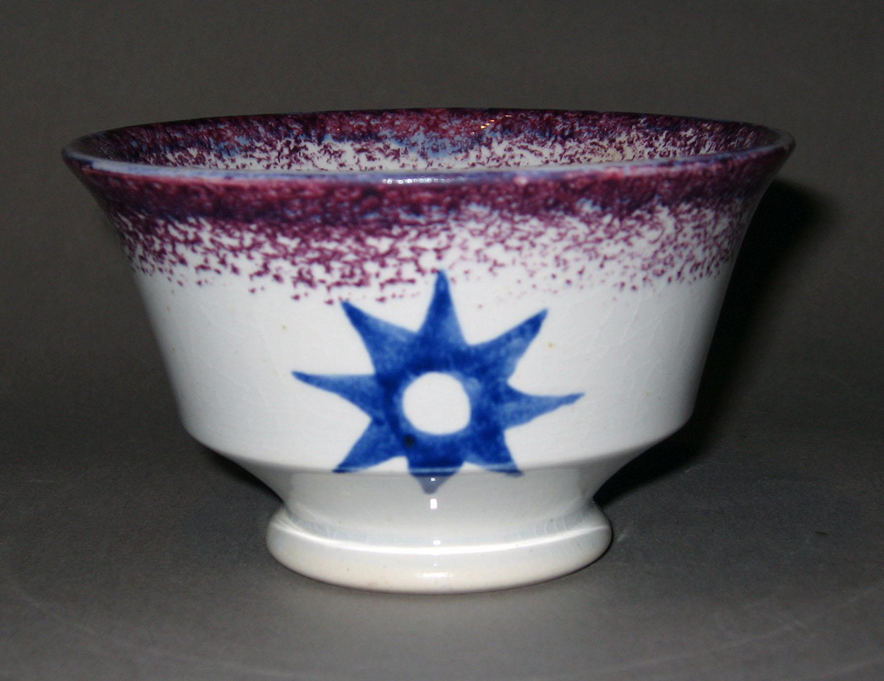 1963.0600.002 A Spatterware tea bowl