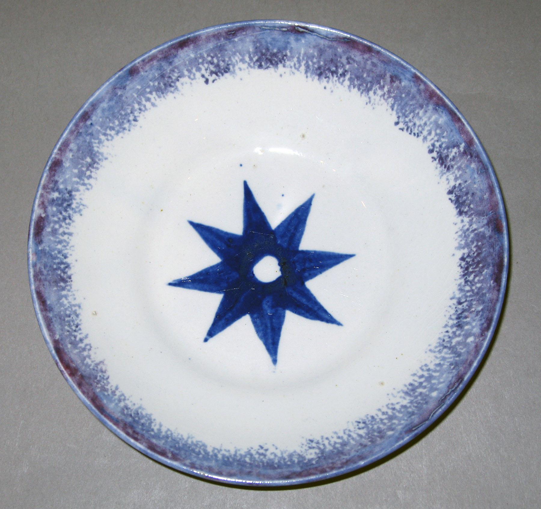 1963.0600.002 B Spatterware saucer
