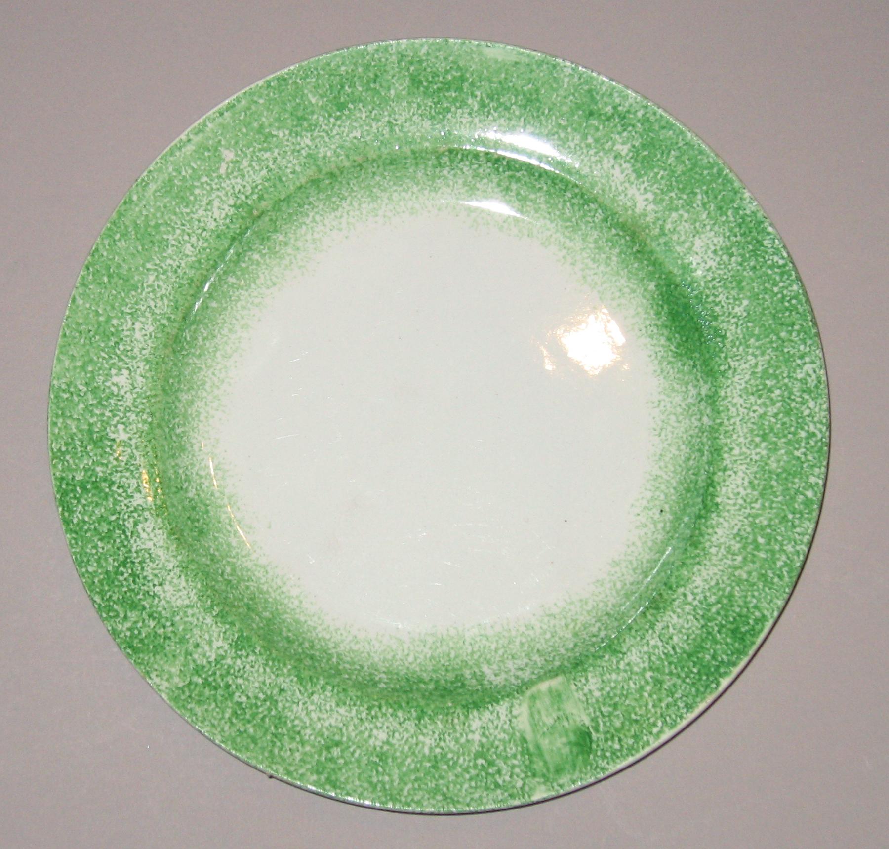 1963.0606.001 Spatterware plate