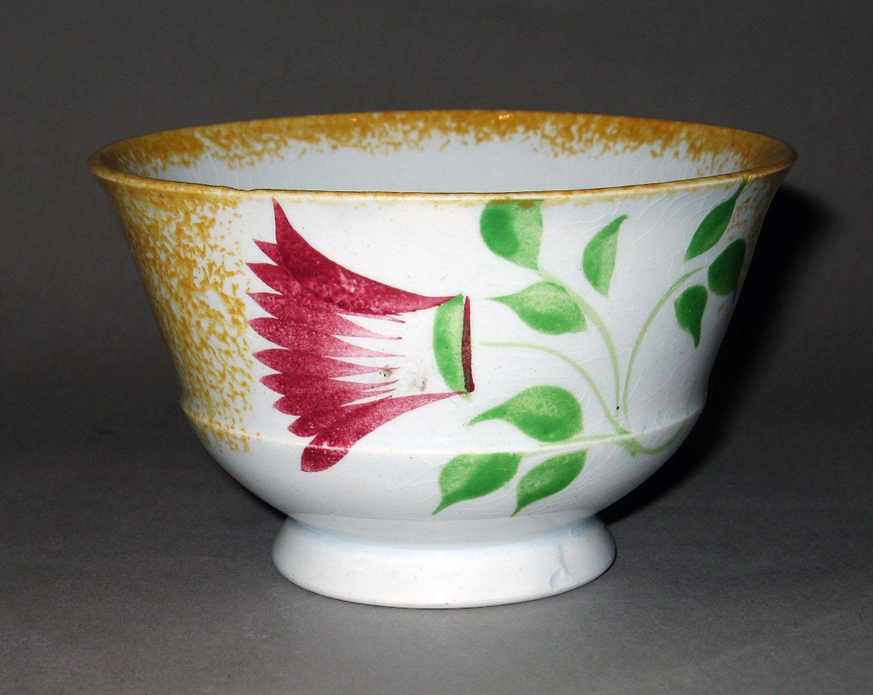 1963.0609 A Spatterware teabowl