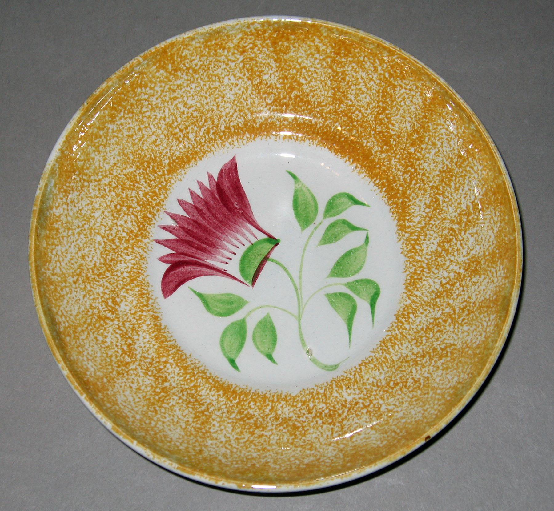 1963.0609 B Spatterware saucer