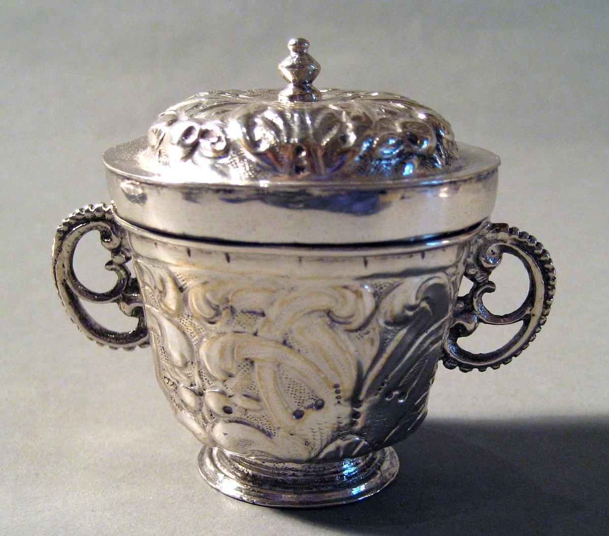 1955.0136.078 A, B Silver Cup and Cover
