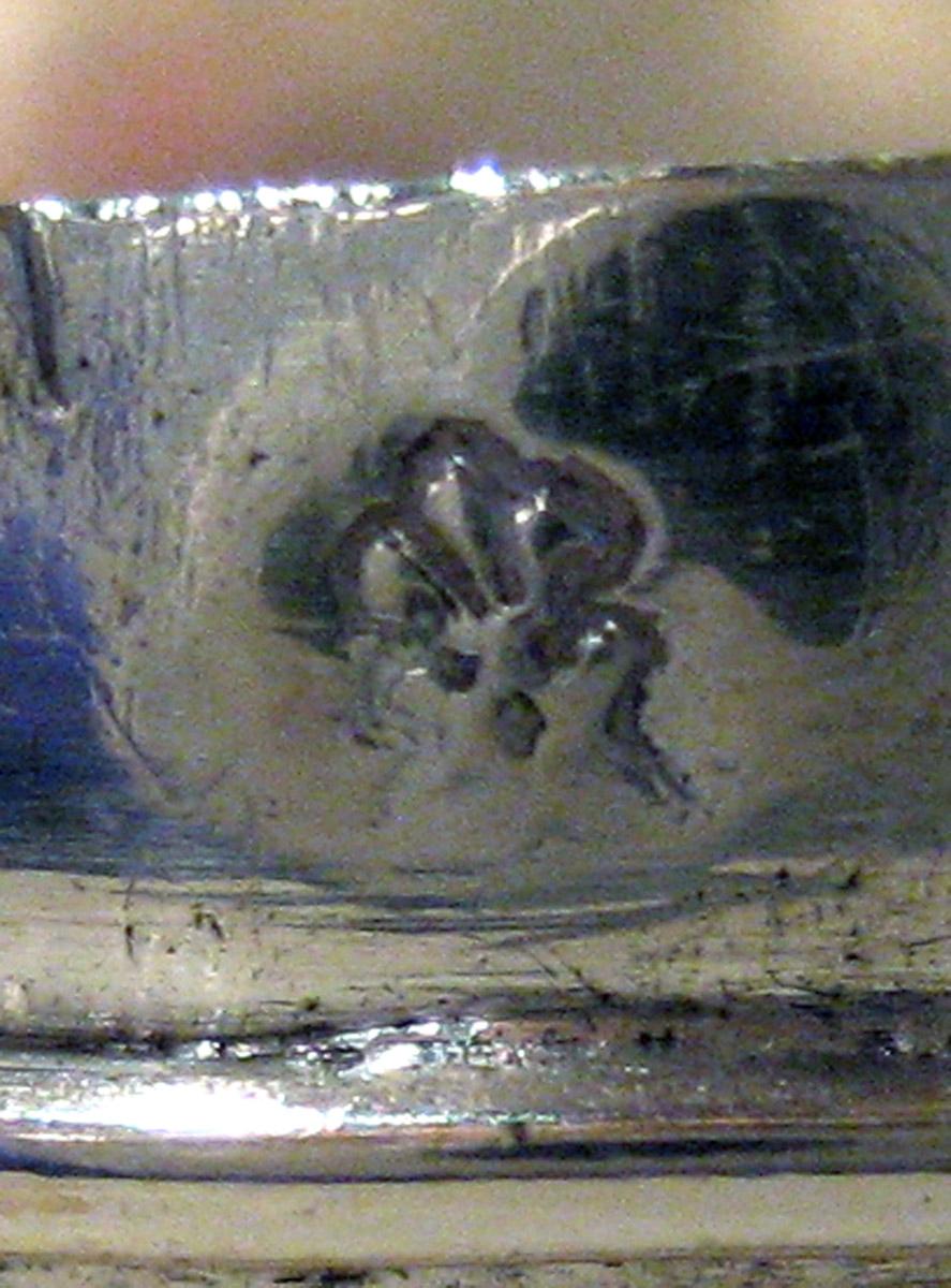 1955.0136.078 A, B Silver Cup and Cover mark