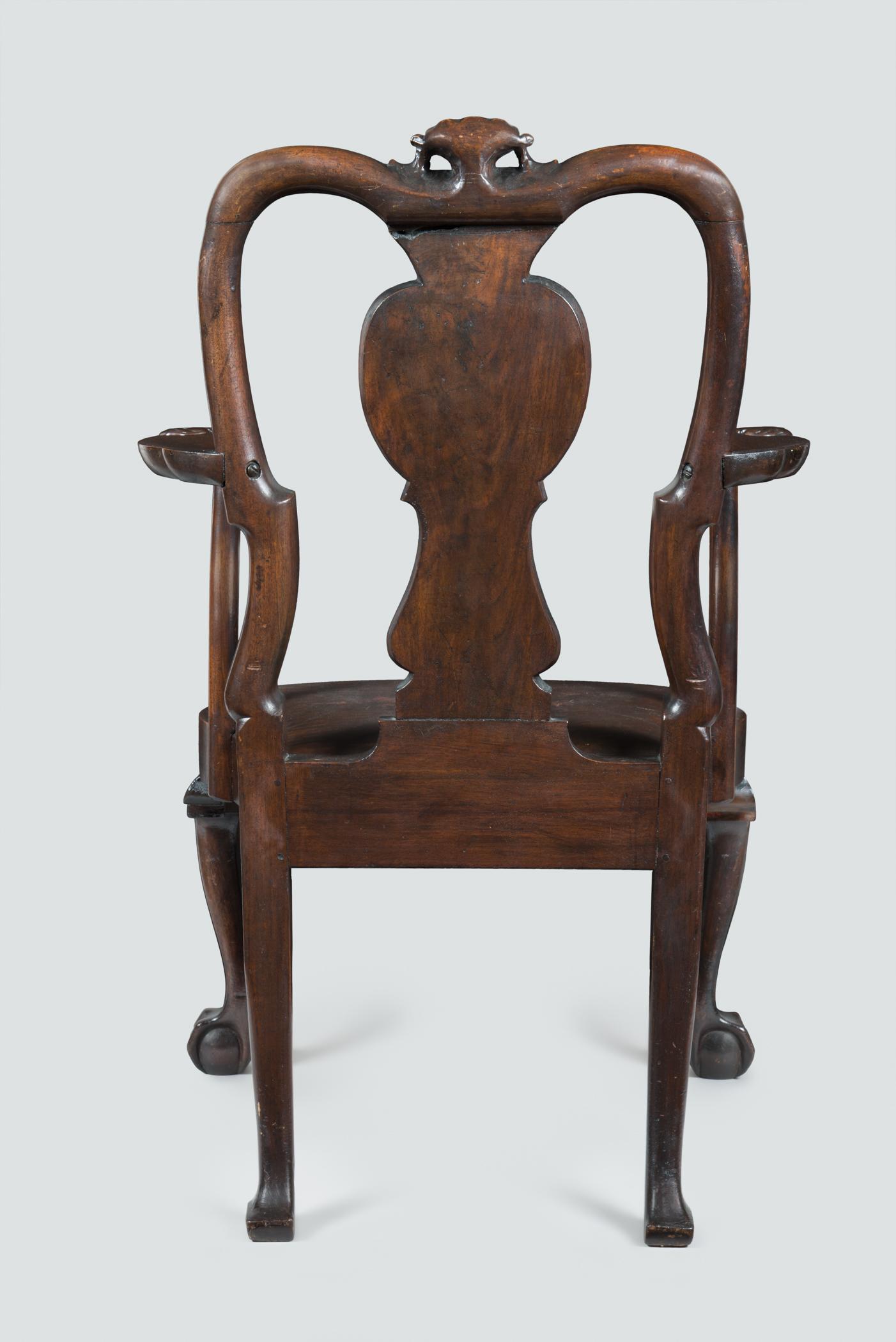 1963.0614.001 Chair, 1984.0654.001 Slip seat, view 2