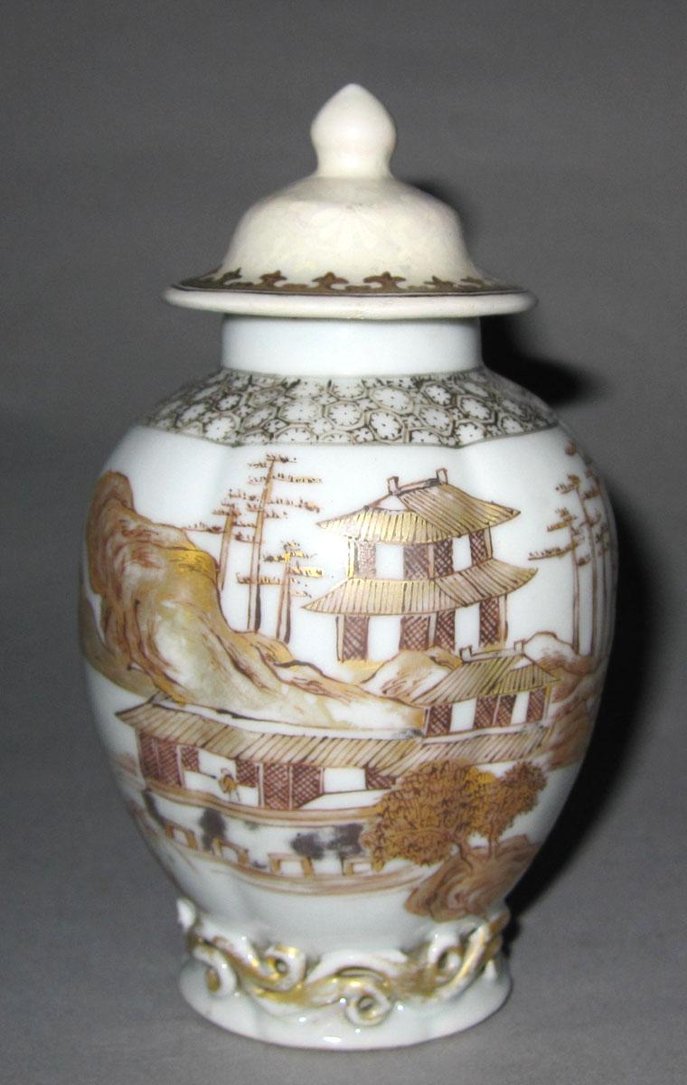 1952.0101 A,B Porcelain tea cannister