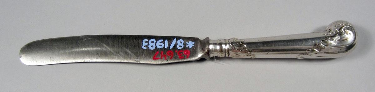 1963.0647 Silver Knife underside