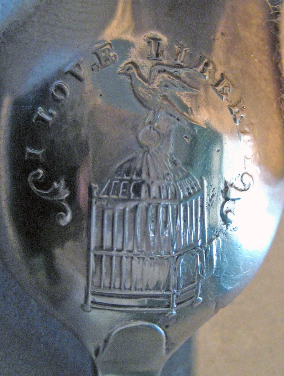 1963.0693.001 Silver Spoon bowl decoration