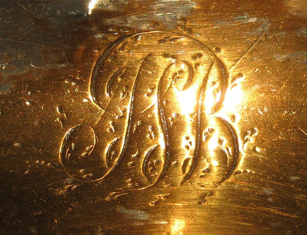 1963.0694.001 A, B Candlestick (inscription)