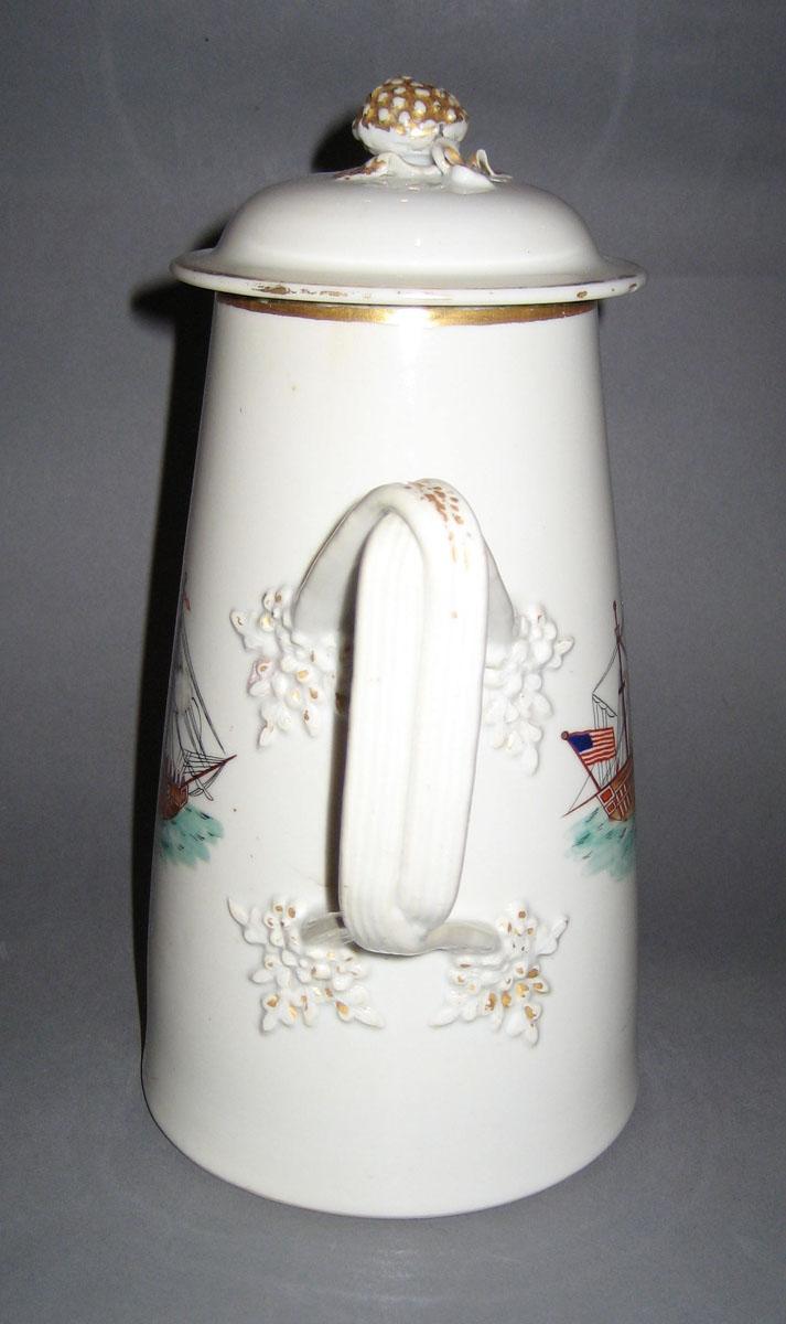 1963.0707.002 Coffee Pot with ship handle