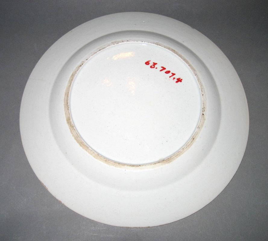 1963.0707.004 Porcelain Plate underside