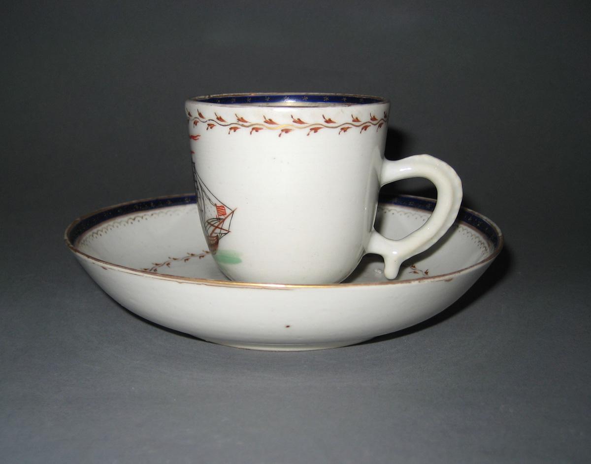 1963.0714.001 A, B Coffee Cup and Saucer
