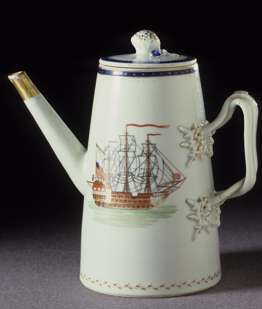 1963.0714.010 A, B Coffee pot and lid