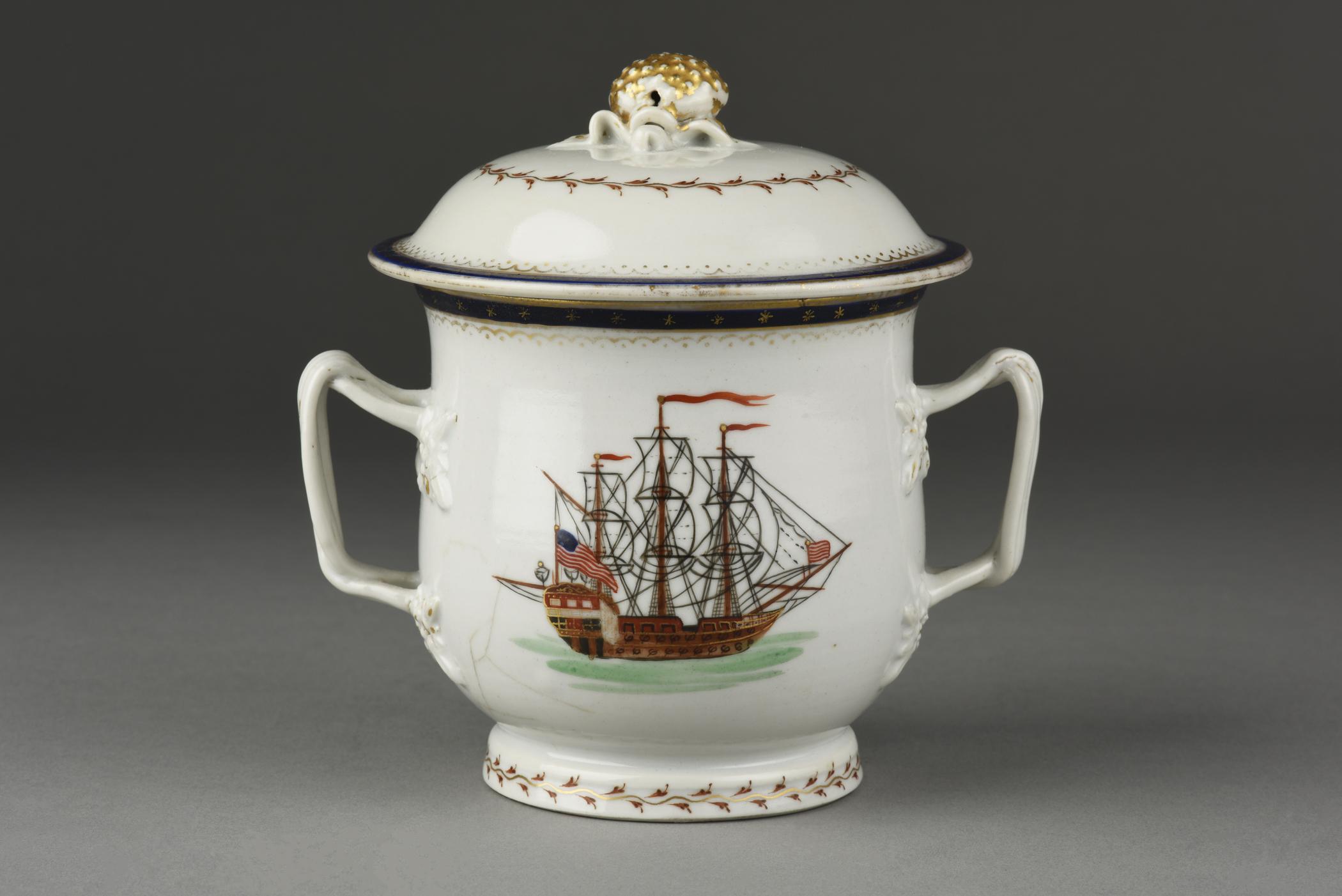 1963.0714.011 A, B Sugar bowl, view 1