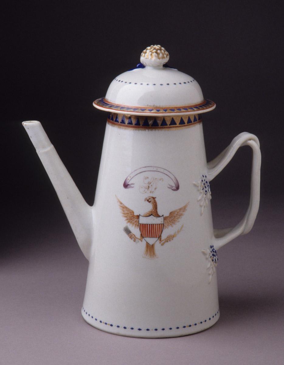 1963.0715 A, B Coffee pot, view 2
