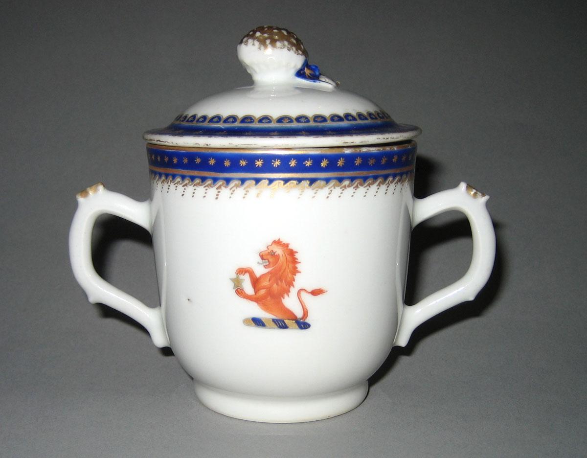 1963.0722.021 A, B Porcelain Covered Cup side 1