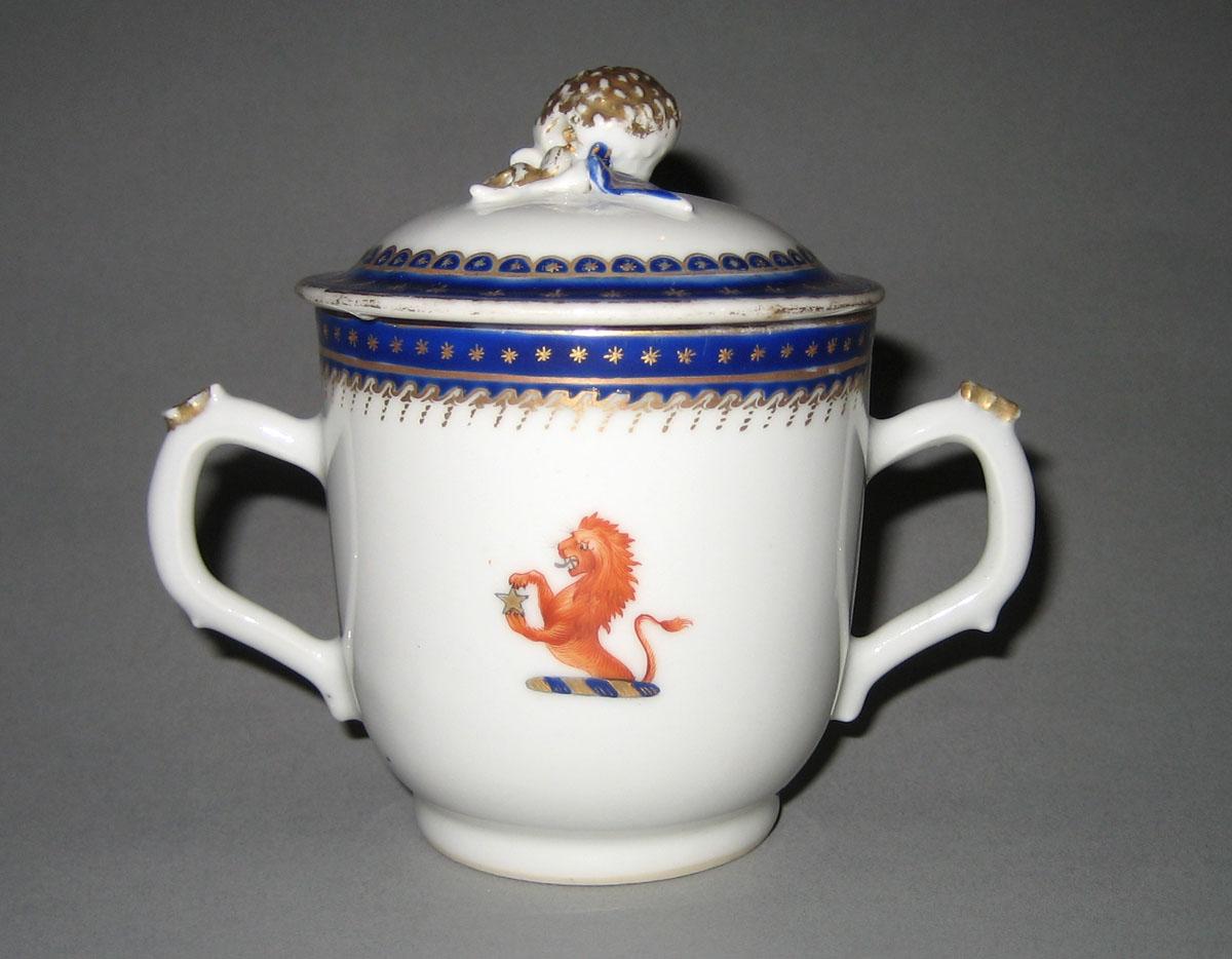 1963.0722.021 A, B Porcelain Covered Cup side 2