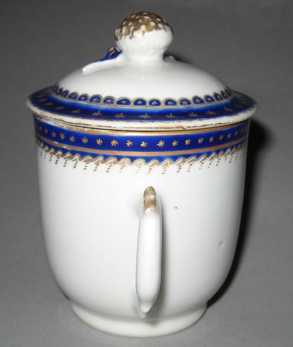 1963.0722.021 A, B Porcelain Covered Cup handle