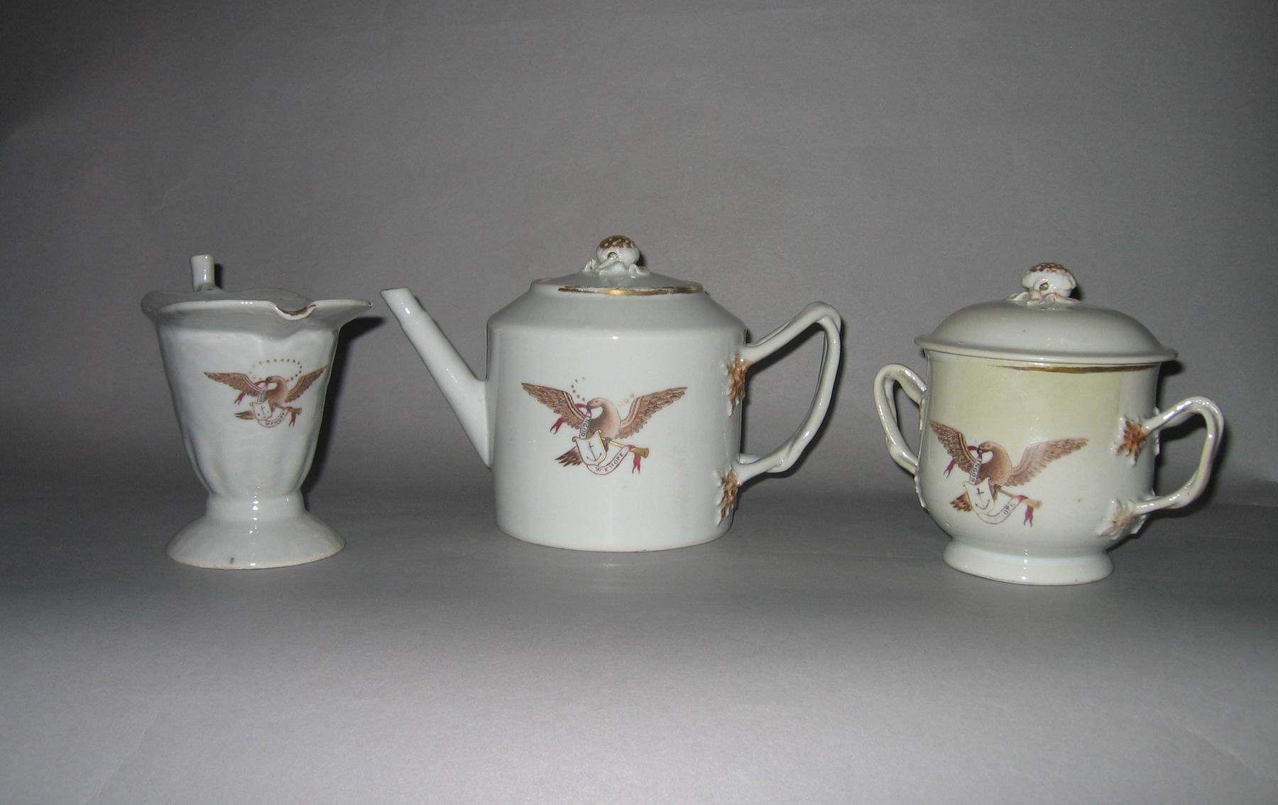 1963.0727.001, .003, .004 Tea Set
