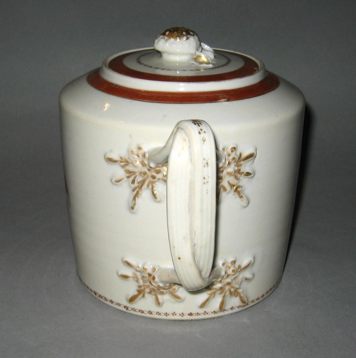 1963.0740.002 A, B Porcelain Teapot handle