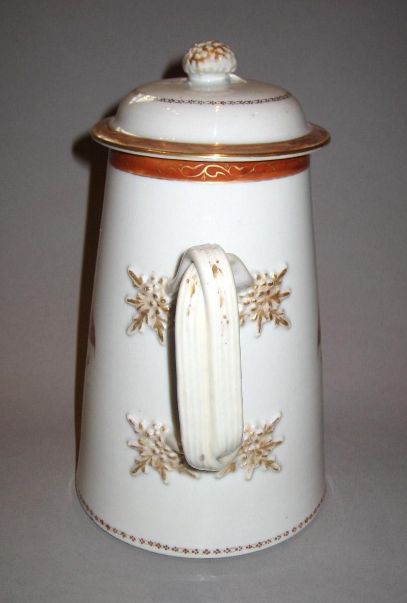 1963.0740.003 A, B Porcelain Coffee Pot handle
