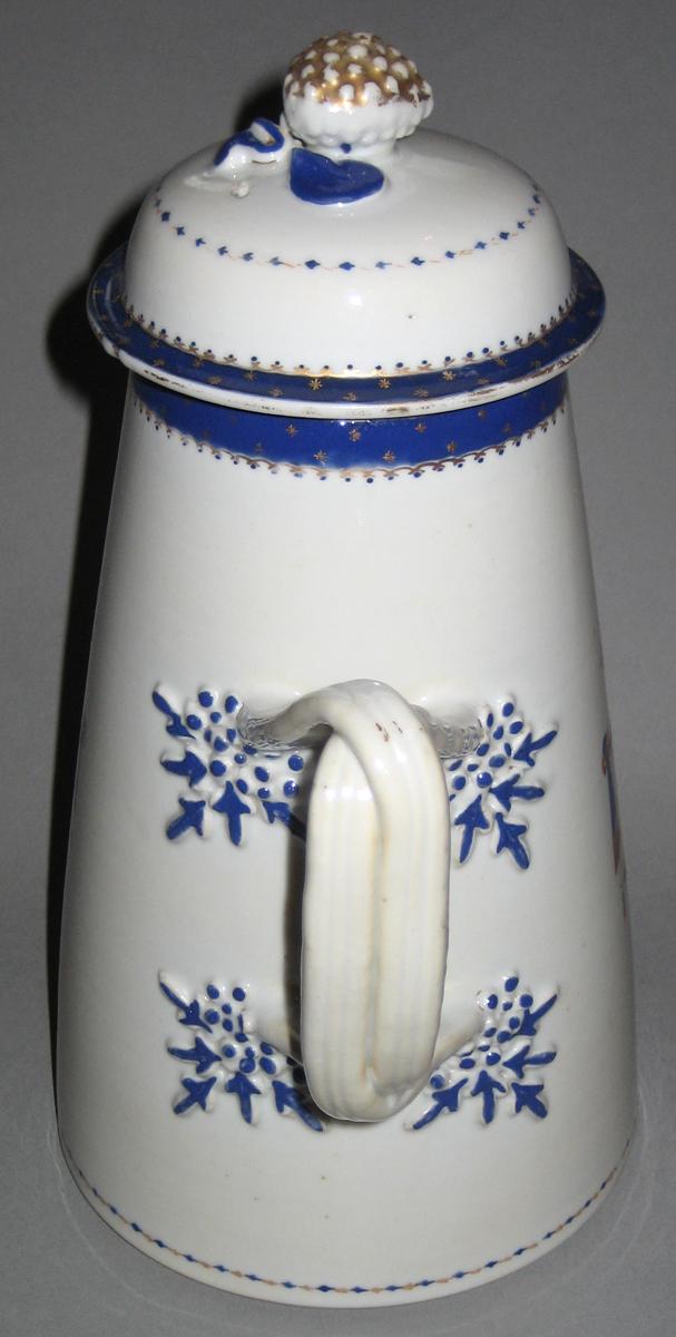 1963.0754.009 A, B Porcelain Coffee pot back