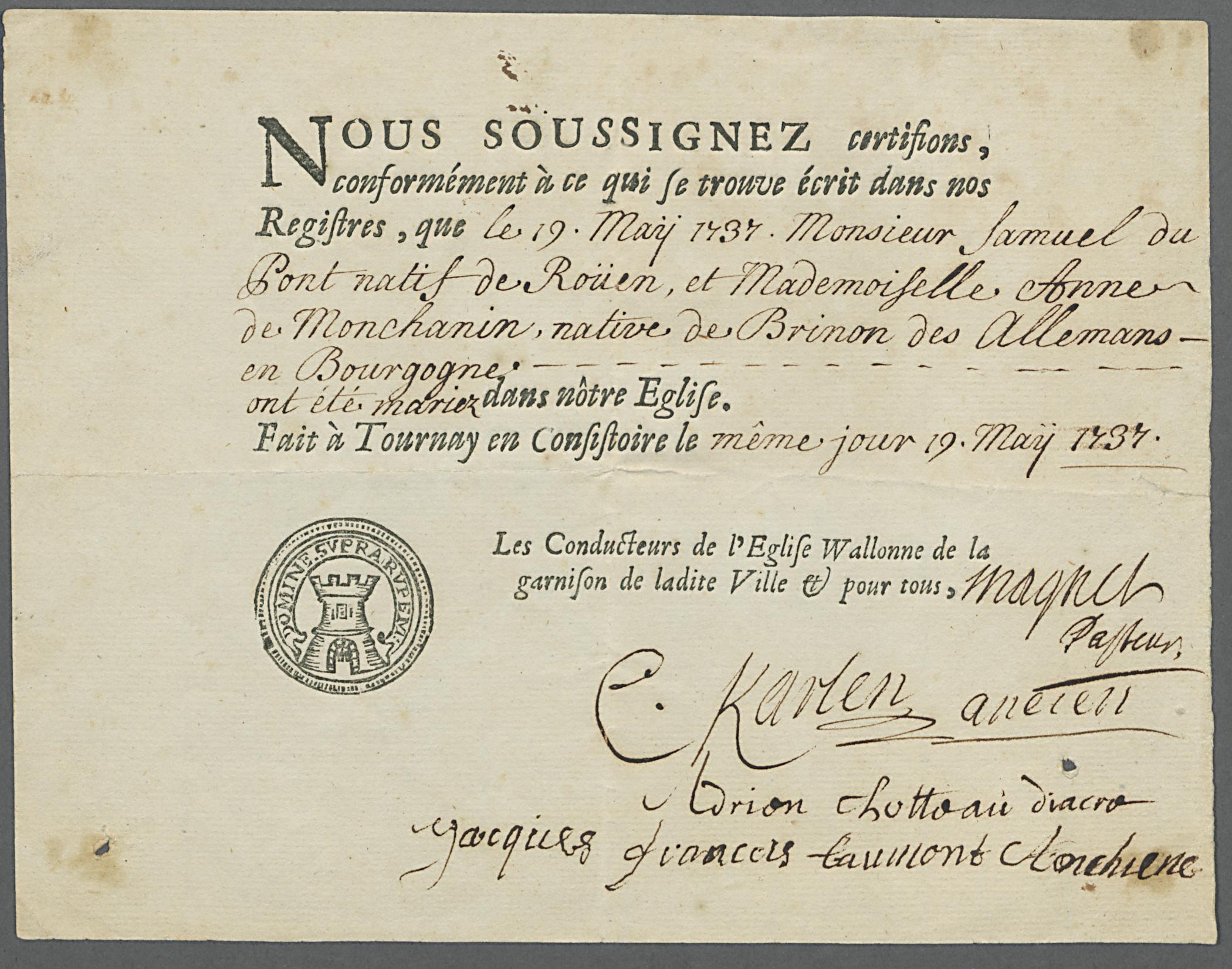 1963.0803 Certificate, view 1